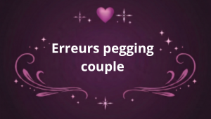 Erreurs pegging couple illustrées par une mauvaise communication dans un couple